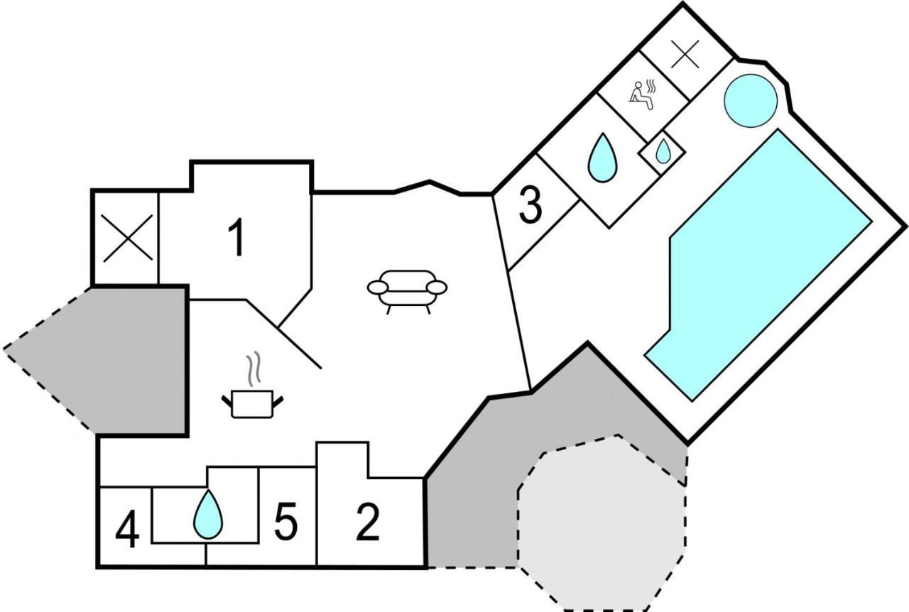 호헨도르프 Kranich Poolferienhaus 빌라 외부 사진